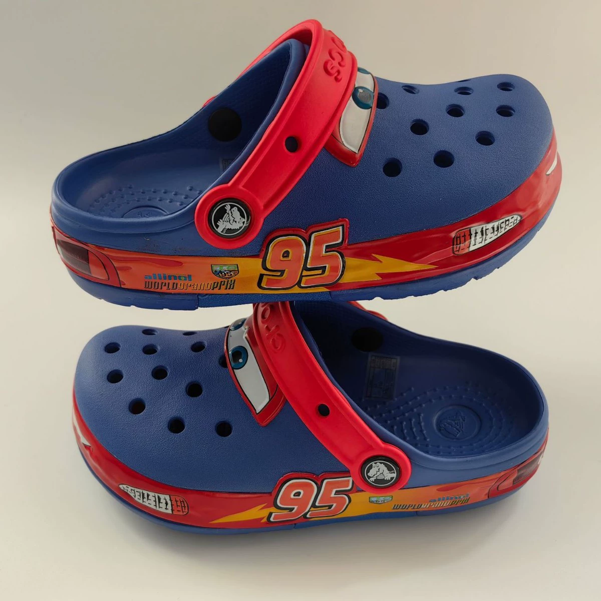 95 Car Lightning Cars Croc Shoes Children's Anti-Slip Luminous Sandals Lighted Boys' Slippers