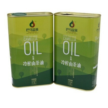 1L食用油核桃花生橄榄菜籽亚麻籽山茶籽油方形马口铁铁罐油瓶油罐