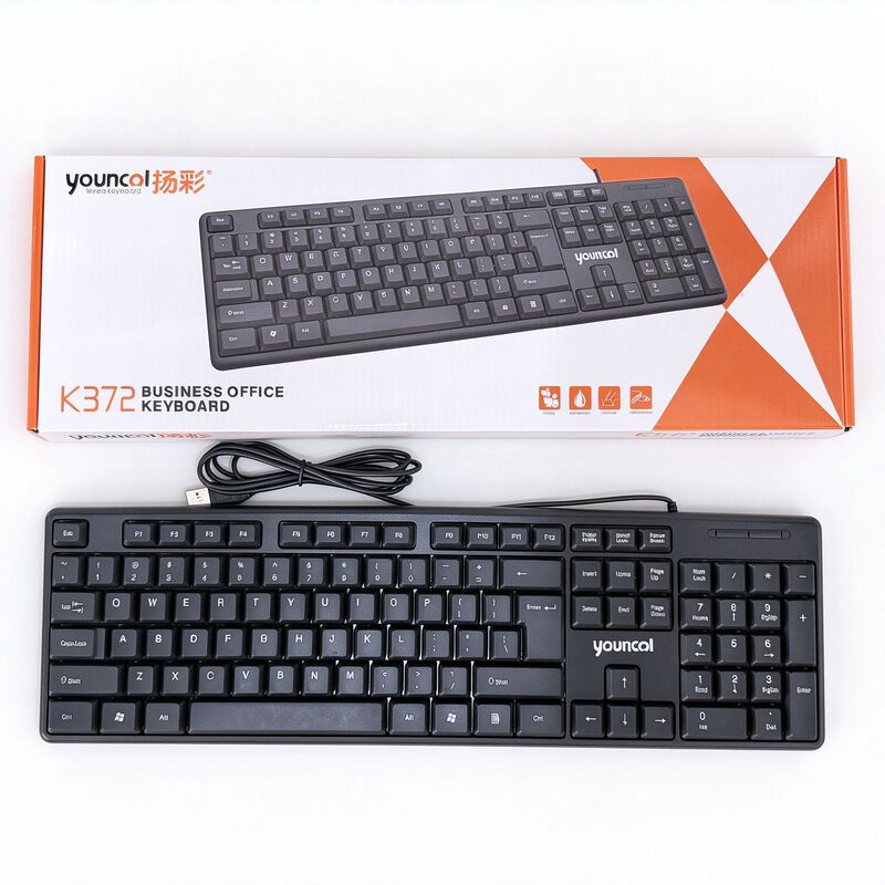 Yangcai K372 Fashion Business Office Keyboard Office Home USB Keyboard Upgraded Game Wired Keyboard Yangcai K372 Fashion Business Office Keyboard Office Home USB Keyboard Upgraded Game Wired Keyboard