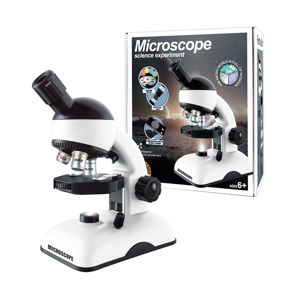 Cross-border special science horse Children microscope 1200 high definition pupil science experiment Toys