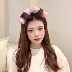 趙魯思と同じスタイルの髪の根元がふわふわ、髪の毛がふわふわ、前髪カーリングバレル、トップ固定、エアレイジーカール