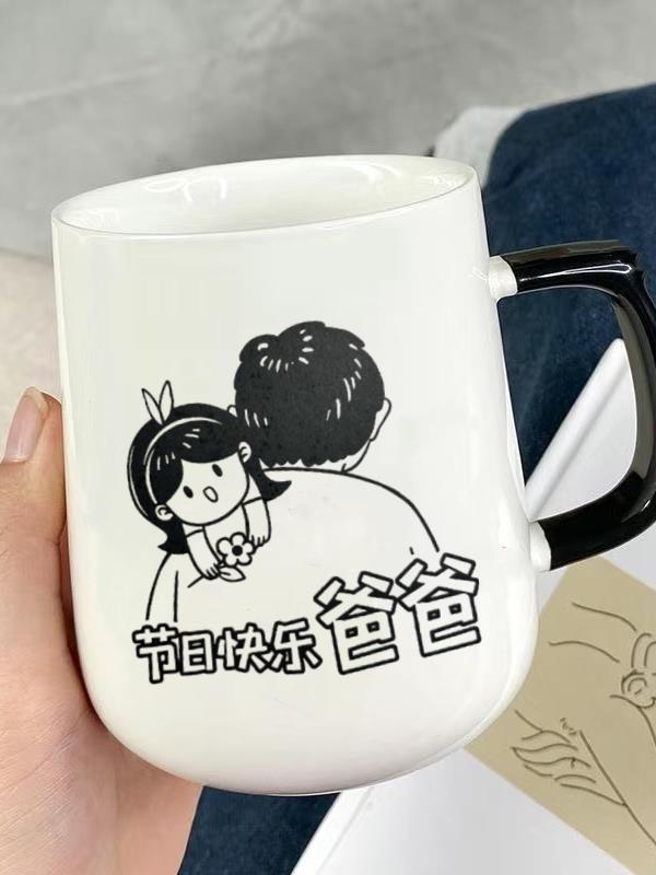 Regalos de cumpleaños creativos para el día del padre, tazas de papá con cucharas de tapa, caja de regalo de mano de alto valor