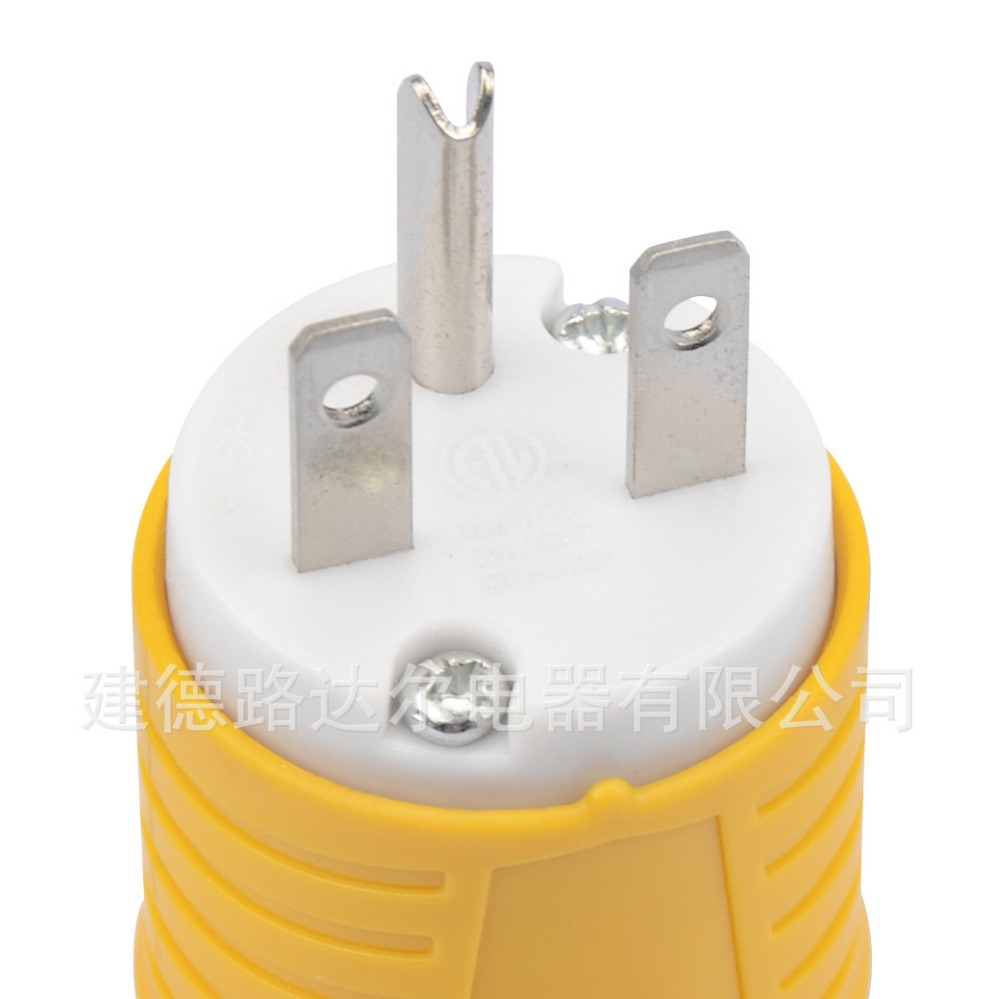 美规组装插头ETL认证出口专供RV类插头6-15P美式组装插头