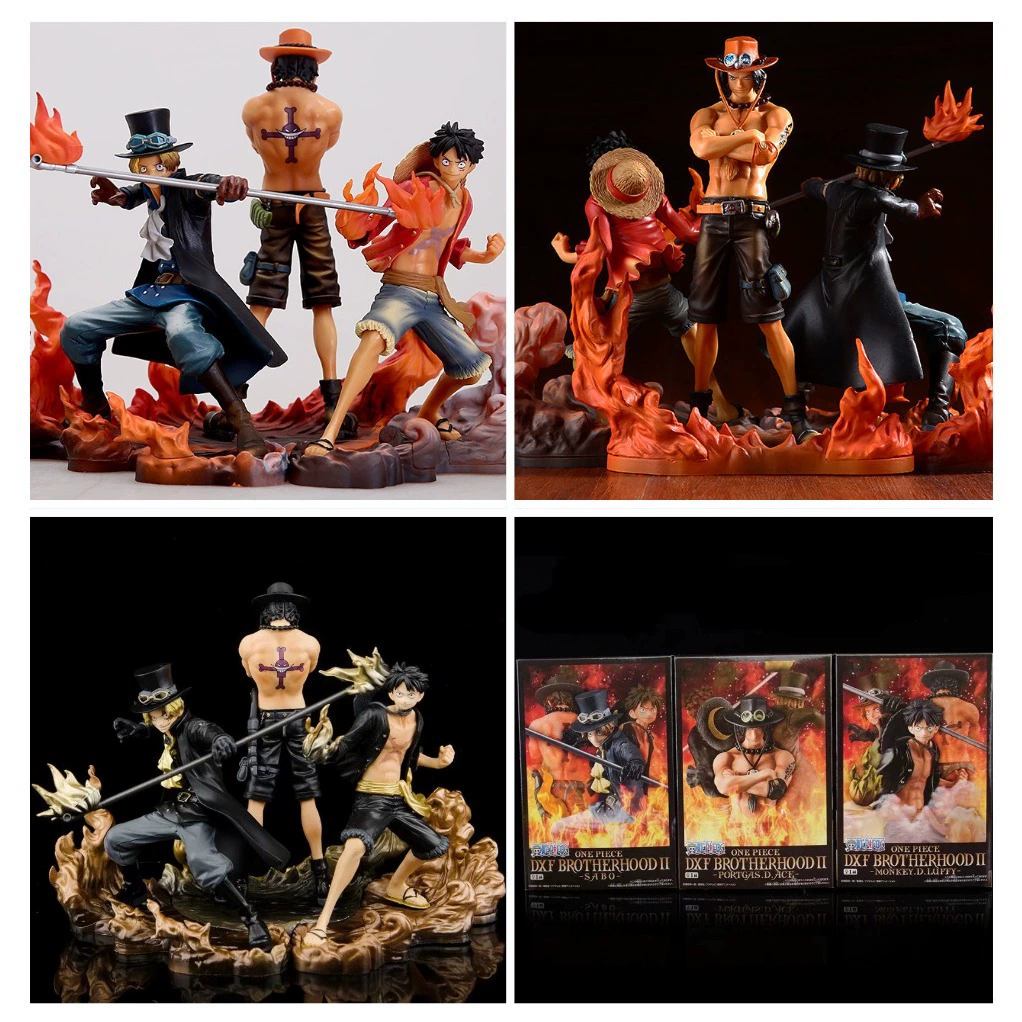 One Piece DXF формы три брата Луффи Айса Сааб Боксер локализация модели