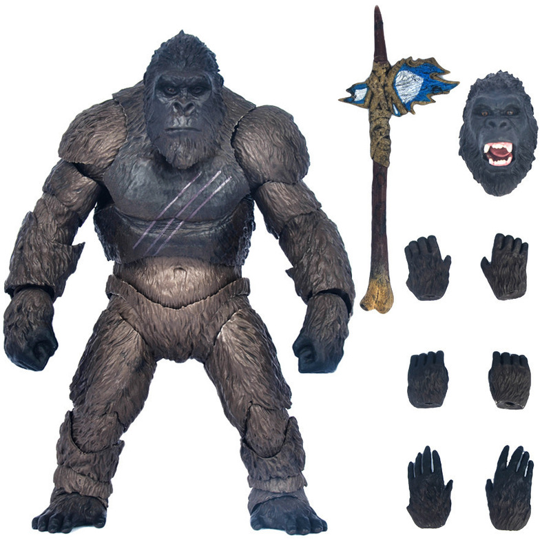 Hongman Studio 2021 Movie Version Shm Godzilla Vs. Kong Gorilla Super Articulated Boxed Figure