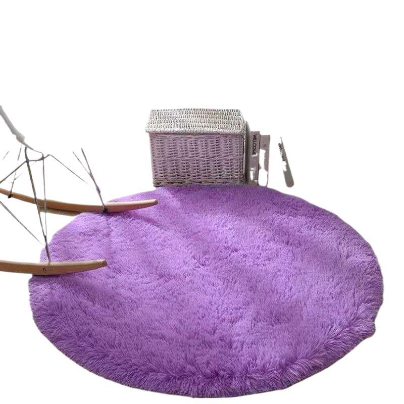 Alfombra redonda colchada alfombra nórdica ins viento dormitorio mantas de cama silla mantas colchada silla giratoria de peluche alfombra