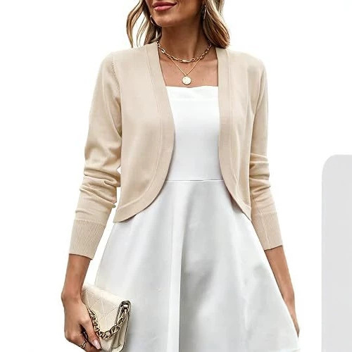 Amazon European and American cross-border women's clothing 2026 autumn and winter new macaron-colored lightweight knitted cardigan for women Amazon European and American cross-border women's clothing 2026 autumn and winter new macaron-colored lightweight knitted cardigan for women