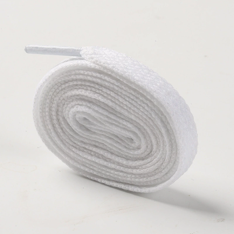 Shoelaces Classic (white) — Cotton/Polyester, Multiple Lengths 60–160 cm, Flat & Thick Styles