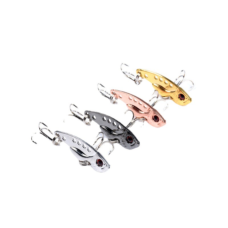 5 Colors Sinking Metal Blade Baits Deep Diving Minnow Lures Fresh Water Bass Swimbait Tackle Gear