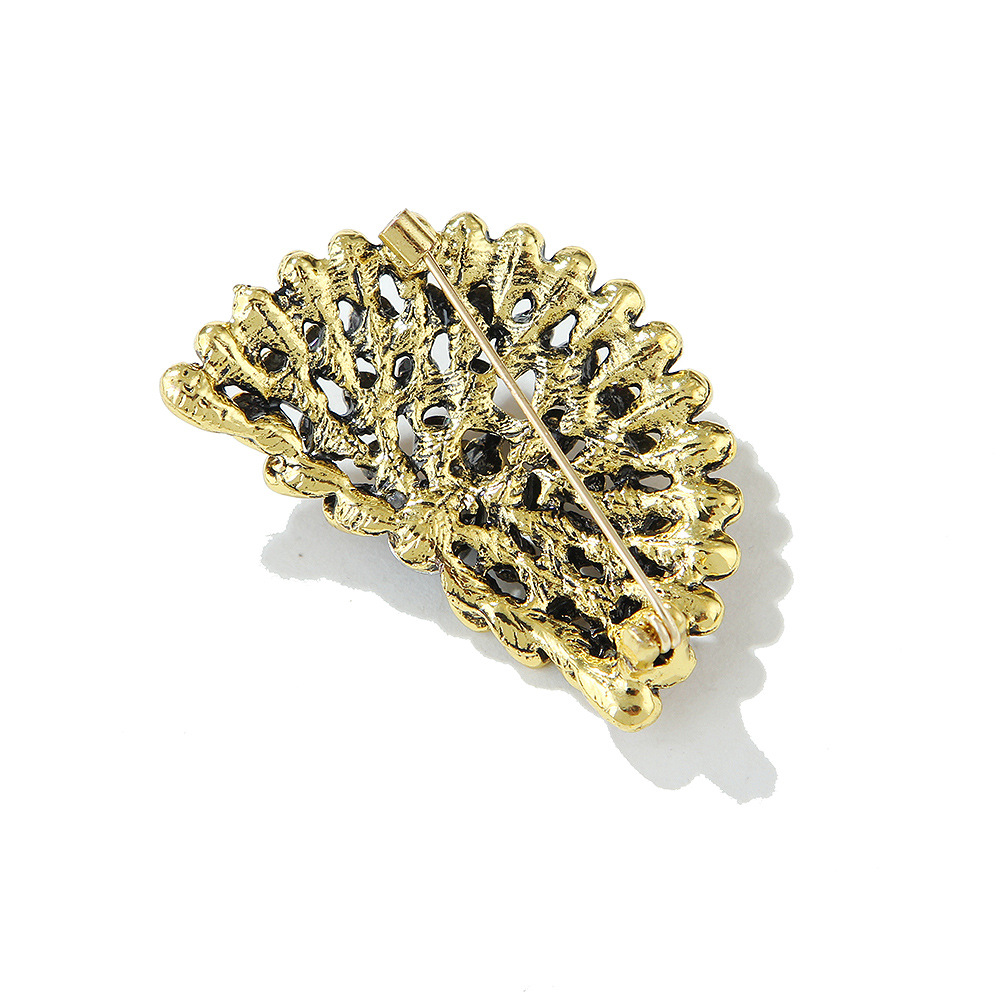 Spilla a forma di pavone con strass in lega retrò alla moda coreana, personalità creativa, abbigliamento da donna, spilla per gioielli_voghion.com