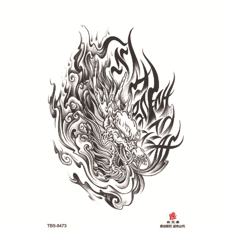 Pegatinas de tatuaje impermeables de brazo completo pequeño, símbolo de tótem, pegatinas de brazo pequeño, conjunto de ensamblaje al por mayor, suministro transfronterizo