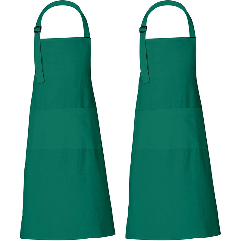 Transfronterizo Amazon alarga delantal logotipo personalizado poliéster cintura camarero ropa de trabajo cocina hogar delantal