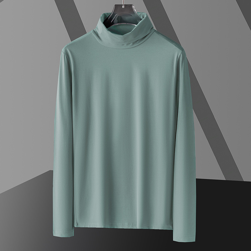 Cuello alto-verde gris
