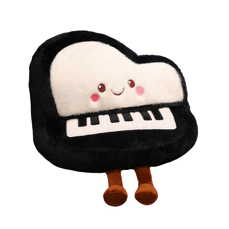Muñecas de peluche de simulación transfronteriza juguetes divertidos muñecas de piano pequeños colgentes muñecas de tela para niños almohada regalo