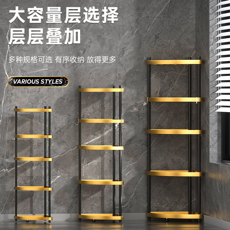 Bathroom Storage Rack Toilet Thickened Stainless Steel Storage Rack Toilet Toilet Multi-Layer Tripod Floor Stand