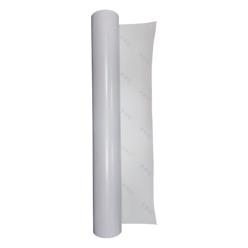 Venta al por mayor 120g pegamento blanco pegatinas de cuerpo de coche pegamento negro pegatinas de coche pintura de aerosol no puede mover blanco brillante PVC adhesivo materiales de publicidad al aire libre
