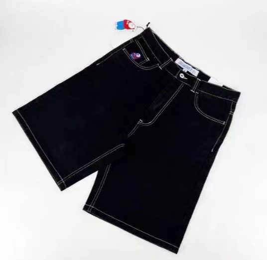 American Polar Big Boy Street Vintage Hip Hop Bordado Jeans para hombre Moda casual Jeans de todo fósforo