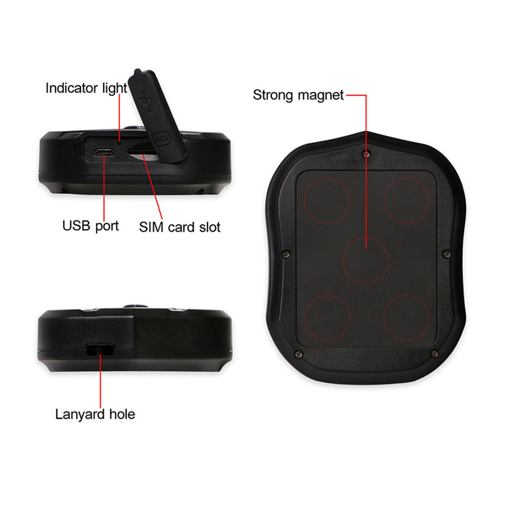 4g Gps Tracker Vehicle Locator Tracker 10000Mah Battery Tk905B 4g Frequency Band