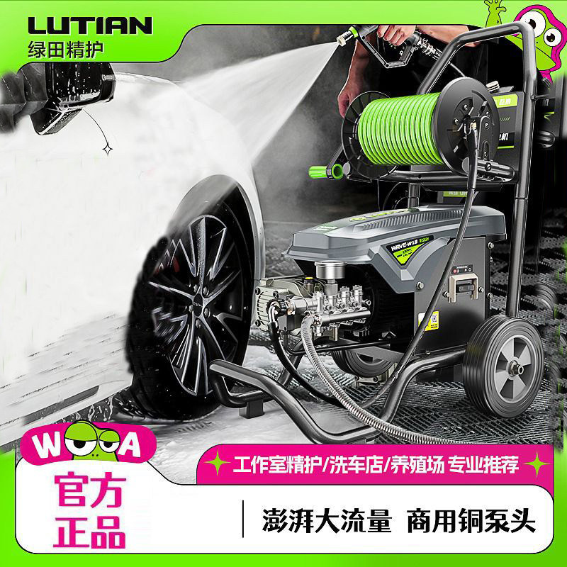 Greenfield Industrial Car Wash Machine 220V High-Pressure Water Pump High-Power Powerful Water Gun Cleaning Machine Pro for Cars