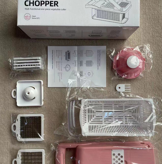 Cortador de verduras multifuncional, rallador y rebanador manual