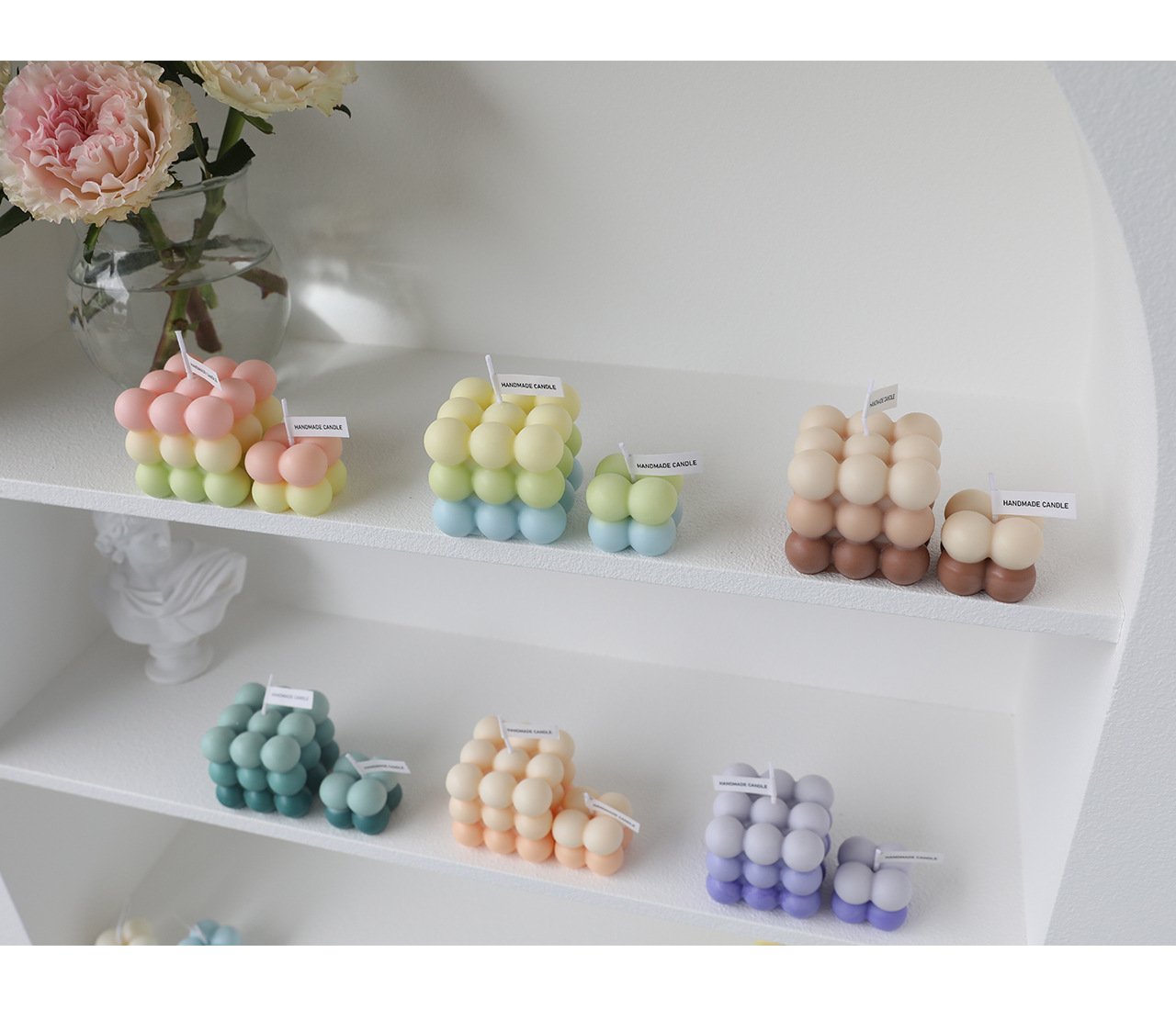 Simple Style Square Wax Candle display picture 2