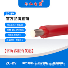 珠江电缆ZC-BV1.5/2.5/10平方国标纯铜家用阻燃电线家装单股硬线