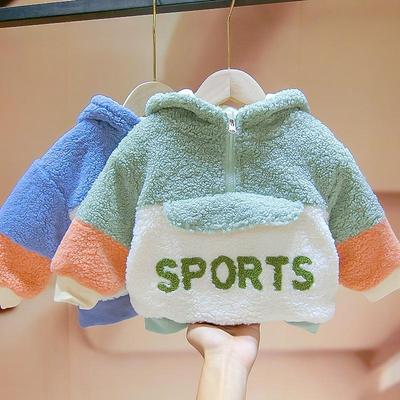 Male baby clothes Boy Autumn and winter 2022 new pattern Korean Edition Western style coat fashion Female baby thickening sweater