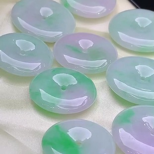 Wholesale Burmese Natural Jadeite A-Grade Spicy Color Safety Buckle Jade Pendant Jewelry Wholesale with Certificate