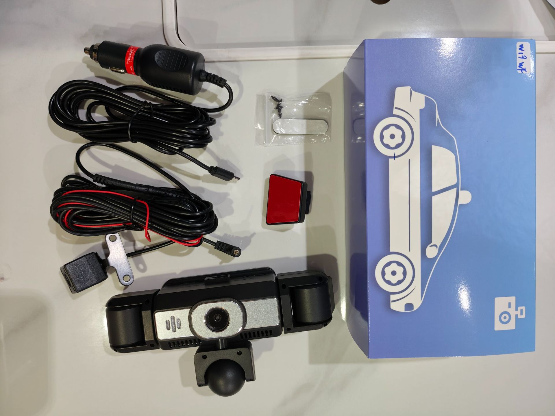W19-5 lens dash cam, 3.16-inch 1080P HD night vision, five-channel recording, factory-installed camera, 360-degree panoramic view