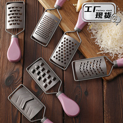新款304不鏽鋼鍍鈦芝士刨奶酪刨絲刨片器迷你多功能檸檬刨土豆刨