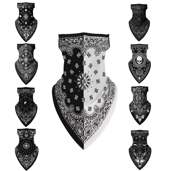 Ethnic Style Adult Ear-Hanging Versatile Headscarf, Sun Protection and Anti-Shedding, Casual Sports Accessories, Cross-Border Amazon