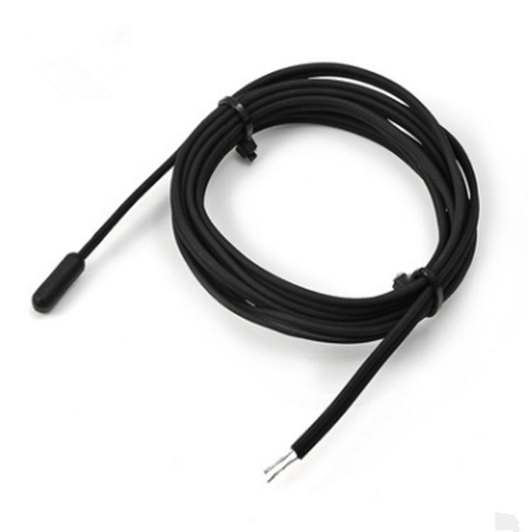 IP67TPE注塑头温度传感器 水族箱NTC温度探头10K B3950