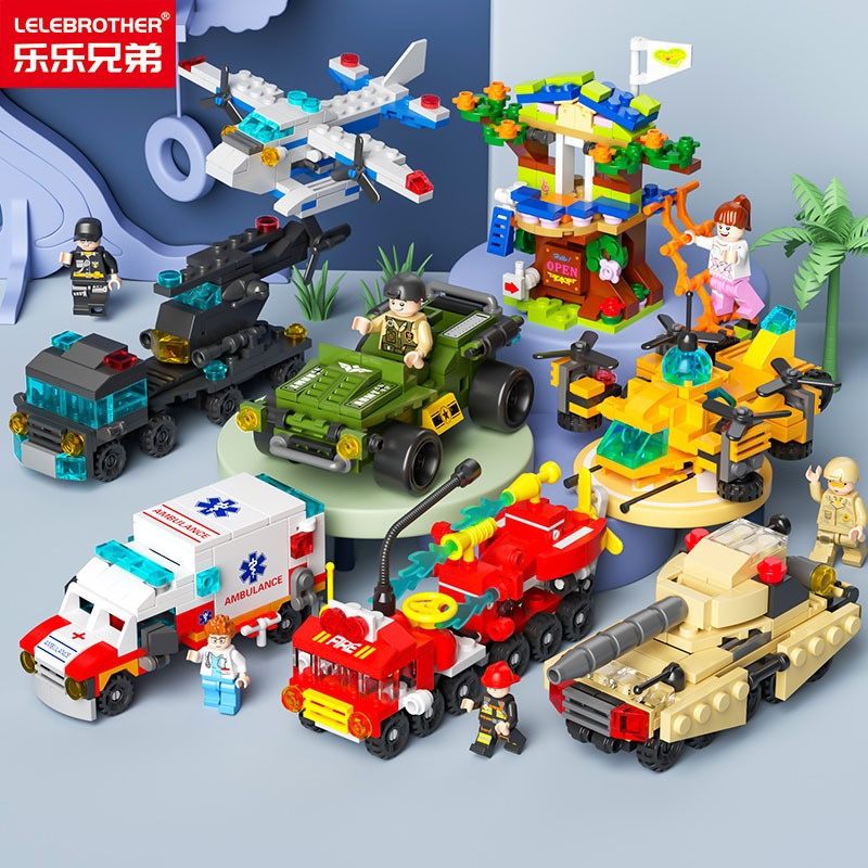 Lele Brothers 8732 Mini Bagged Small Particle Building Blocks Fire Special Police Ambulance Bagged Building Blocks Factory Wholesale Lele Brothers 8732 Mini Bagged Small Particle Building Blocks Fire Special Police Ambulance Bagged Building Blocks Factory Wholesale
