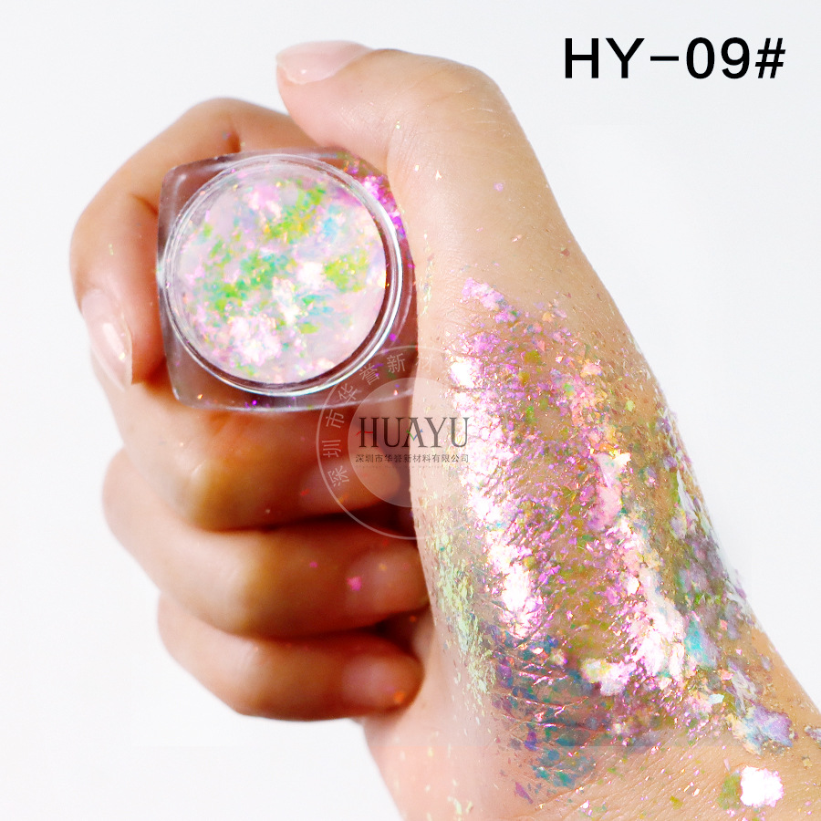 Explosiva transfronteriza camaleón óptico película gruesa Yunjin rosa arco iris estrella camaleón película gruesa ópalo rosa nail art sombra de ojos