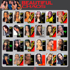 KATSEYE女瞳周边小卡随机卡BEAUTIFUL CHAOS特典小卡TOUCH小卡