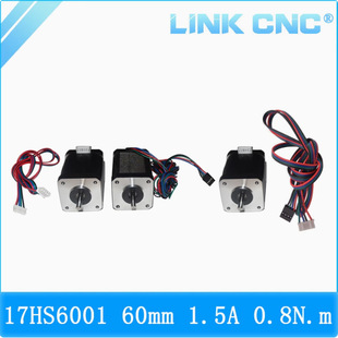 3D Printer Accessories 42 Stepper Motor Two-Phase Four-Wire 1.8 Degrees 17Hs6001 60mm 1.5A 0.8N.M