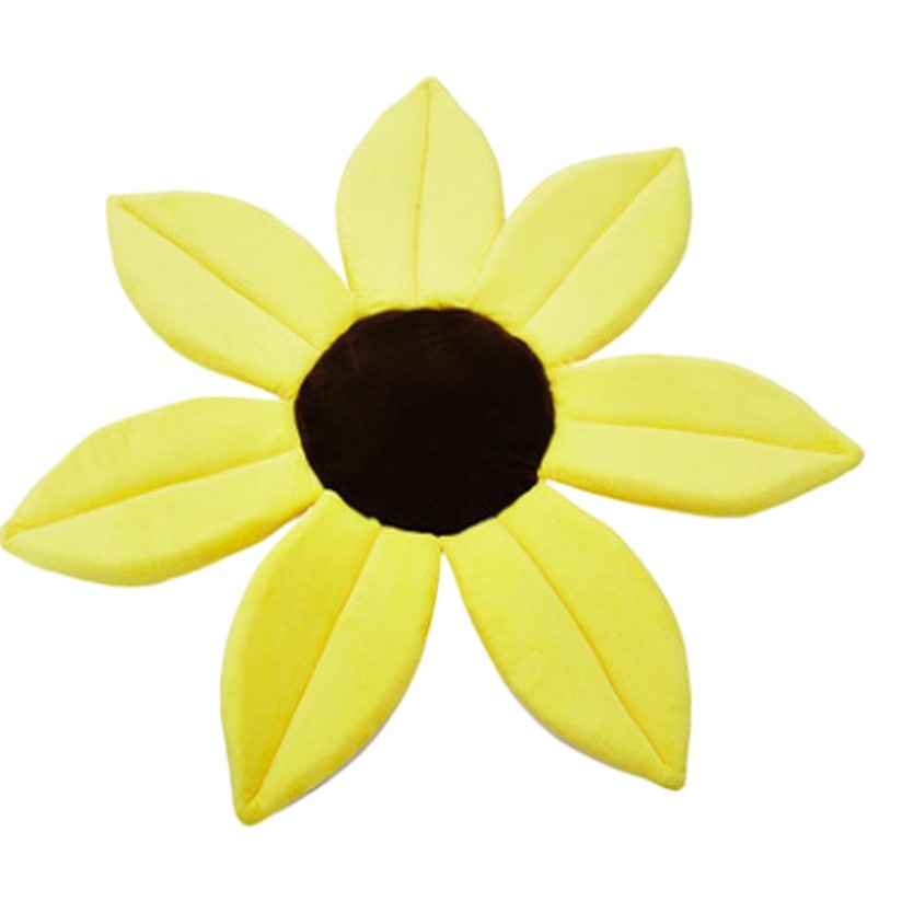 Dibujos animados lindo girasol flor estera bebé baño Baño bolsillo cojín baño bebé seguridad pétalo pad alfombra de baño