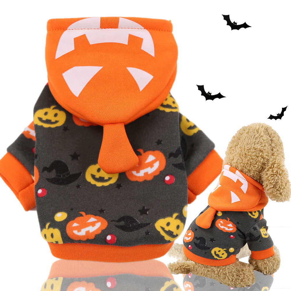 Calabaza linterna traje divertido Halloween Navidad perro ropa gato mascotas suministros otoño y el invierno nuevo