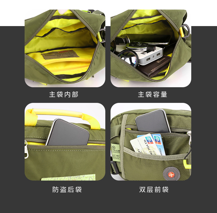 New cross-border large-capacity men's chest bag, outdoor single-shoulder bag, sports phone bag, multi-functional crossbody chest bag undefined