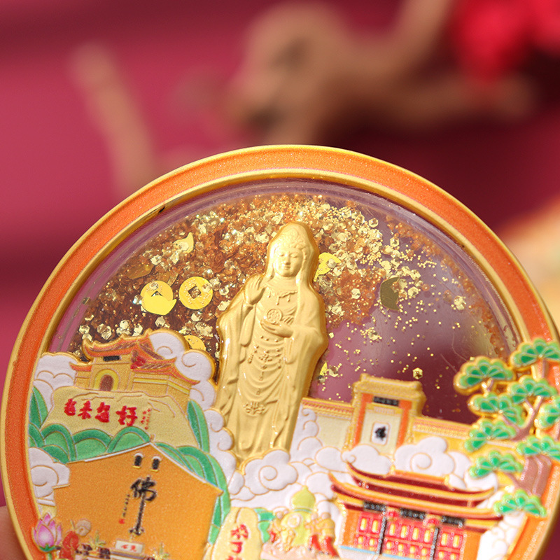 普陀山金属冰箱贴各大景区旅游纪念品 旅游城市留念小礼品|undefined