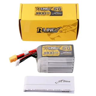 Tattu R-Line 5.0版 1800mAh 6S 150C 22.2V 锂电池组带XT60插头