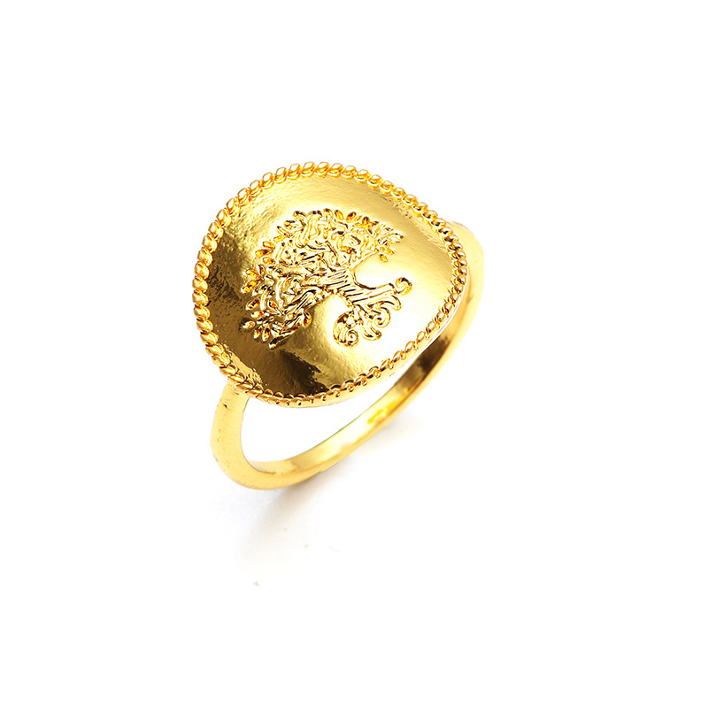 Großhandel Schmuck Legierung Baum Des Lebens Runder Ring Nihaojewelry display picture 4