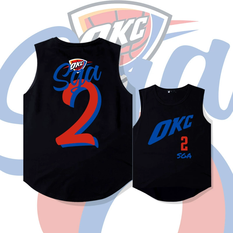 Майка баскетбольная Thunder №2 SGA ледяной шёлк свободная