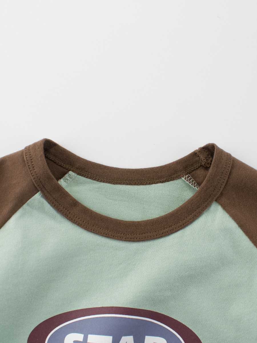 27kids verano ropa para niños coreanos nuevas letras para hombres camiseta de manga corta ropa para niños ropa para bebés