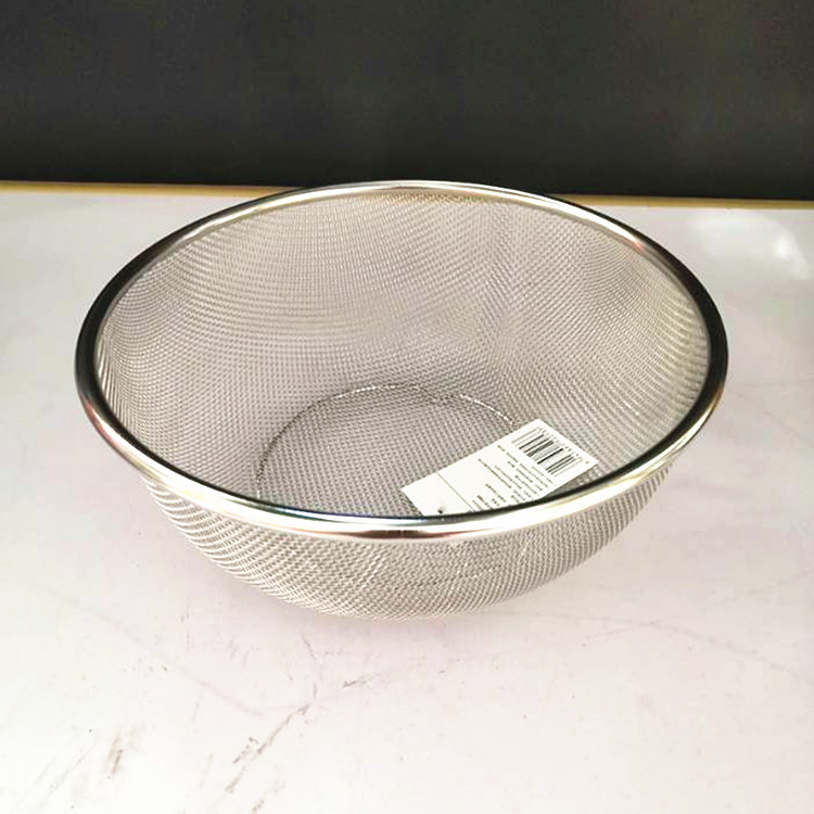 不锈钢网篮 洗米筛果蔬篮 水果蔬菜沥水篮家用商用日用百货淘米筐