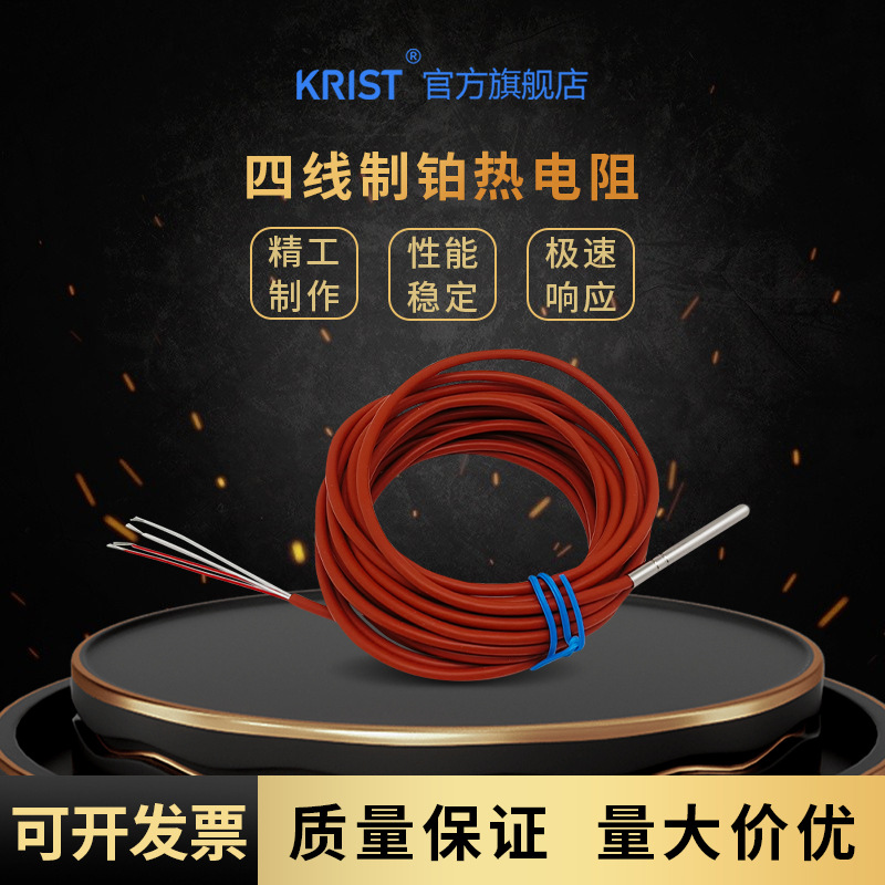 德国JUMO久茂芯片pt100温度传感器PT1000热电阻A级铂电阻探头防水