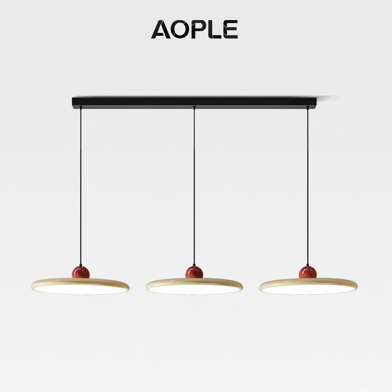 Restaurant Chandelier Modern Minimalist 2026 New Model Creative Personality Art Ufo Cream Style Eye-Protection Dining Table Bar Lamp