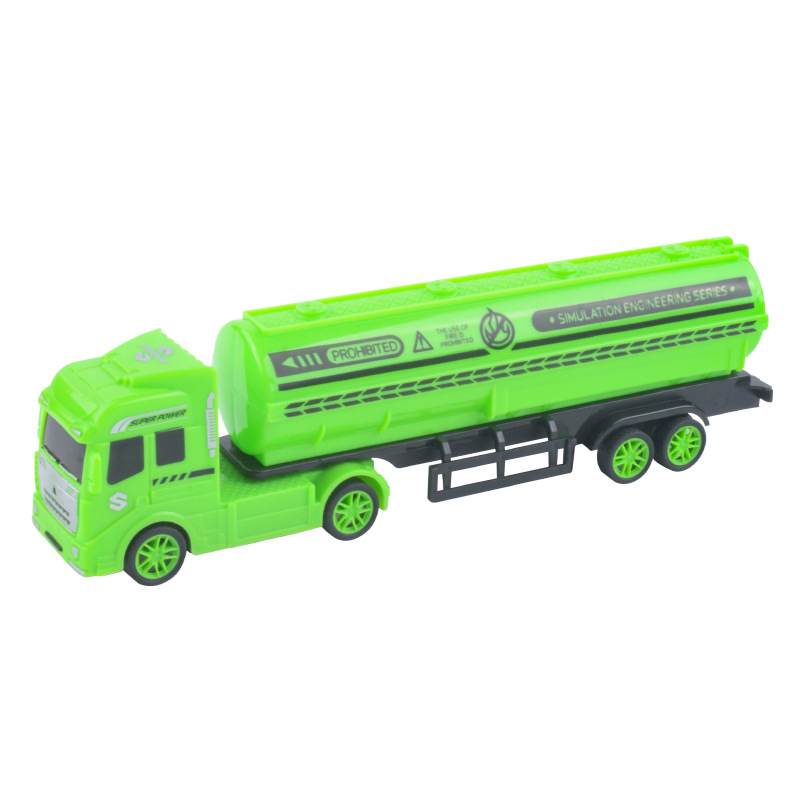 Juguetes para niños camión cisterna deslizante niño camión pesado semi-colgante modelo de transporte automóvil adornos regalos al por mayor