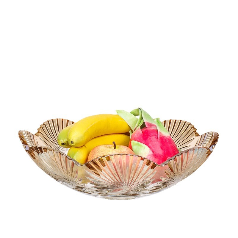 Frutero de cristal importado original de la República Checa, frutero de lujo ligero, regalo de inauguración, regalo de apertura, pieza decorativa, frutero para el hogar. image 6