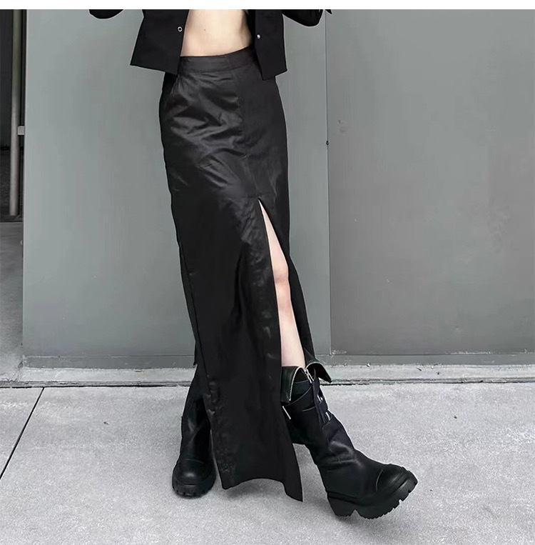 Women's Martin Boots, Made Of Genuine Leather, Knee-high Design, With Belt Buckles, Thick Soles, Suitable For Motorcycle Riding, High-top Style._voghion.com